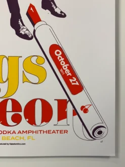 Kings Of Leon - 2017 Jason Malmberg Poster West Palm Beach, FL Gig Posters