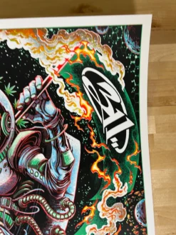 311 - 1996 Miles Tsang Poster Red Rocks Morrison, CO GREEN