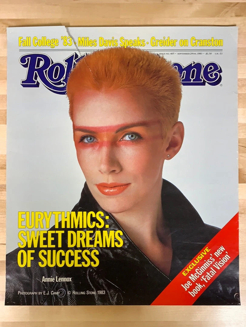 Sold Out Posters Annie Lennox - 1983 Rolling Stone Poster Original Vintage Gig Posters
