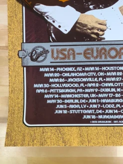 Eric Clapton - 2013 Ron Donovan Firehouse Poster VARIANT European Tour