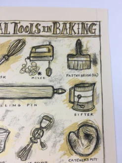 Essential Tools In Baking - 2012 Dan Grzeca Poster Art Print Art Prints