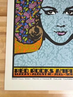 Alabama Shakes - 2015 Chuck Sperry Poster Red Rocks Morrison, CO