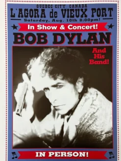Bob Dylan - 2002 Geoff Gans Poster Quebec City, Canada Gig Posters
