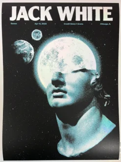 Jack White - 2022 The Silent Giants Poster Chicago, IL Variant