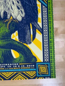 Greensky Bluegrass - 2019 Status Serigraph Poster Red Rocks, Morrison, CO 1st