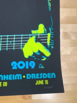 Eric Clapton - 2019 Scrojo Poster European Tour Gig Posters