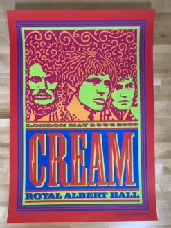 Eric Clapton Cream - 2005 John Van Hamersveld Poster London AE 19x27.5