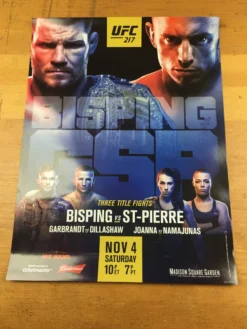 Sold Out Posters UFC 217 - 2017 Poster Bisping Vs ST-Pierre, Garbrandt Vs Dillashaw, Joanna Vs Na