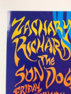 FD/ID 09 Zachary Richard - 1996 Mark Henson Poster Maritime Hall San Fran 1st Gig Posters