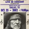 Willie Nelson - 2002 Franks Brothers 10/25 Poster Dallas, TX