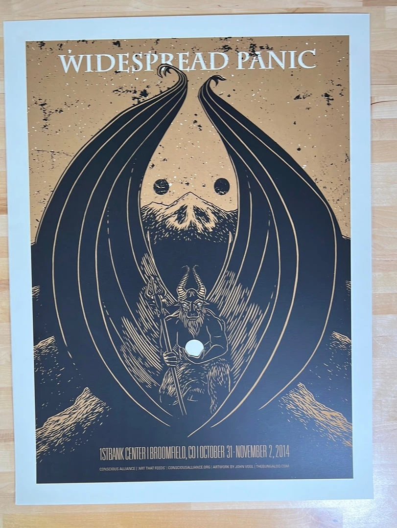 Colorado Widespread Panic - 2014 John Vogl Poster Broomfield, CO N2