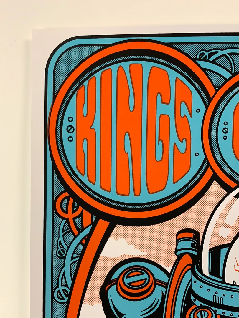 Kings Of Leon - 2017 Jesse Philips Poster Edmonton, AB Rogers Place