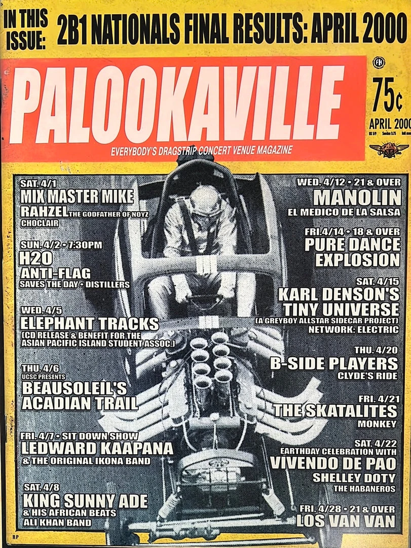 The Artworks MHP April - 2000 Poster Palookaville Santa Cruz, CA 1st