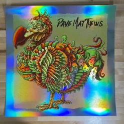 Dodo - 2021 BioWorkz Poster Dave Matthews Band FOIL Orange Foil Posters