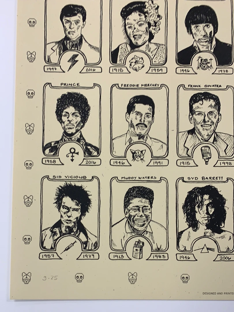 Dead Rock Stars - Fugscreens Studios Poster Art Print