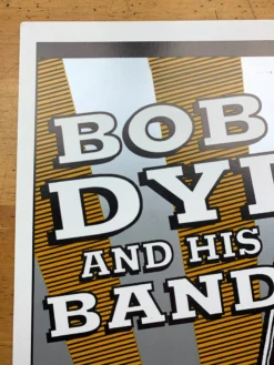 Bob Dylan - 2004 Geoff Gans Poster Rochester, NY Gordon Field House SILVER Varia