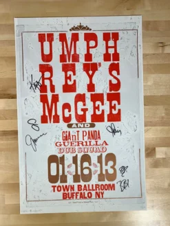 Mohawk Press Gig Posters Umphrey's McGee - 2013 Poster Buffalo, NY Band Signed 48/215