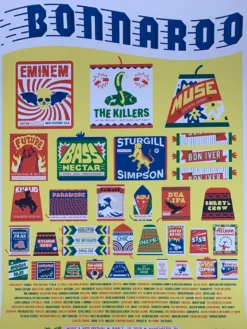 Gig Posters Bonnaroo - 2018 Mike Davis Poster Manchester, TN