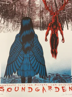 Soundgarden - 2013 Justin Hampton VARIANT Poster Los Angeles Wiltern Theatre