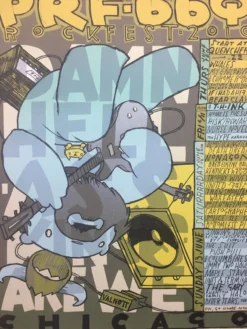 PRF BBQ Rocketfest - 2010 Jay Ryan Poster Chicago, IL T.h.ink Art Gallery