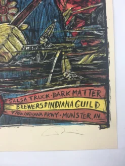 Dark Lord Day - 2015 Dan Grzeca Poster Munster, IN Three Floyds Brewery Gig Posters