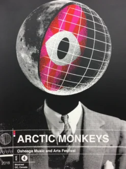 Arctic Monkeys - 2018 Delicious Design League Poster Montreal QC, Canada Osheaga