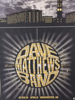 Methane Dave Matthews Band - 2010 Methae Poster Manchester, UK Apollo