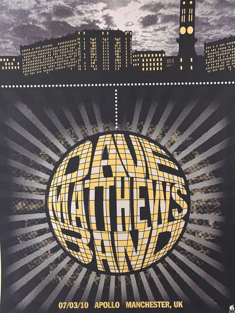 Methane Dave Matthews Band - 2010 Methae Poster Manchester, UK Apollo