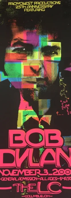 Bob Dylan - 2009 Mike Martin Poster Columbus, OH Lifestyle Communities Pav.