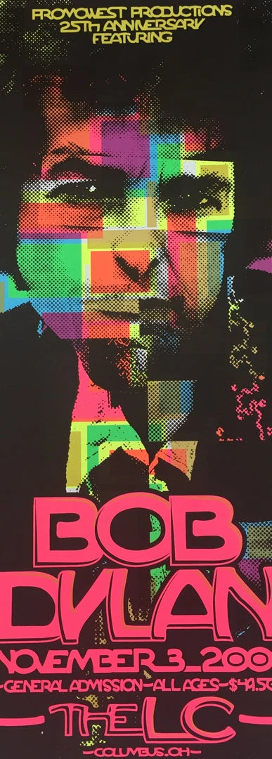 Bob Dylan - 2009 Mike Martin Poster Columbus, OH Lifestyle Communities Pav.