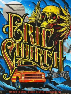 Eric Church - 2022 Maxx242 Poster Green Bay, WI Mirror FOIL 3/18