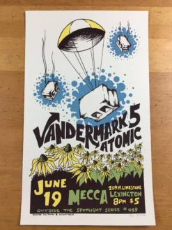 Vandermark 5 - 2004 Cricket Press Poster Lexington, KY Mecca Gig Posters
