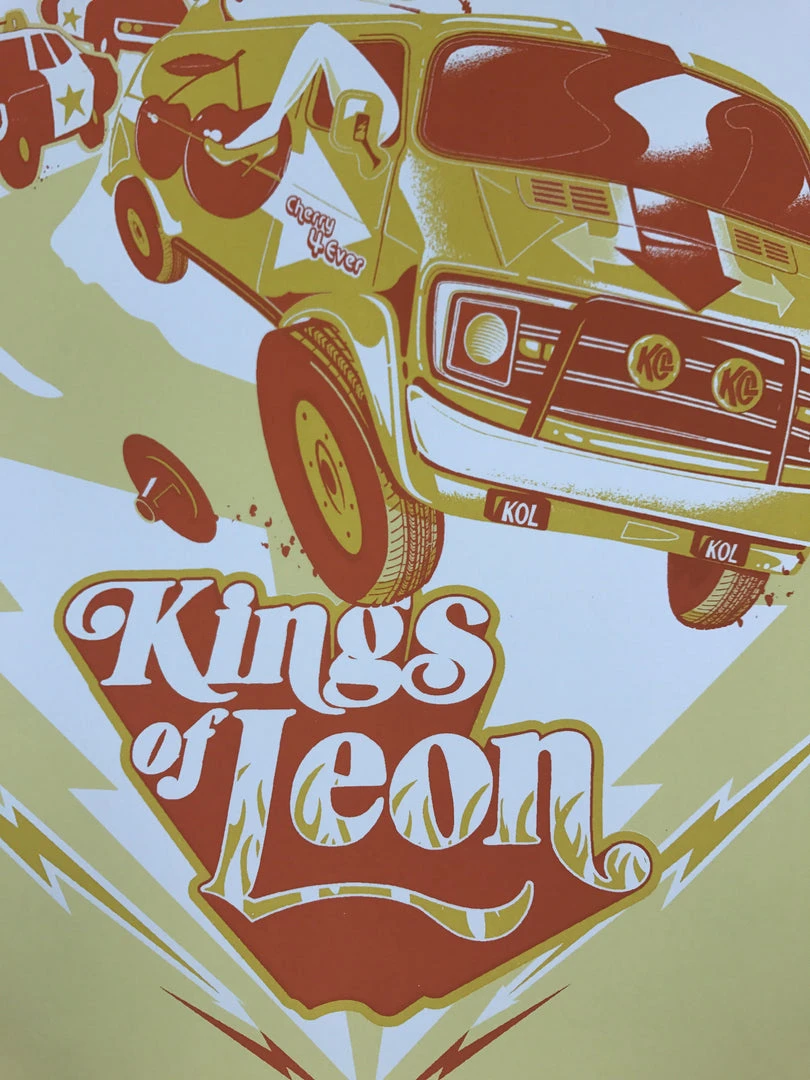 Kings Of Leon - 2017 Jason Malmberg Poster Holmdel, NJ, PNC Bank Arts Center Gig Posters