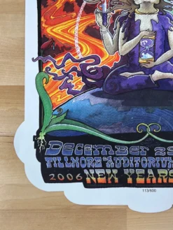 Yonder Mountain String Band - 2006 Robert Marx Poster The Fillmore Denver, CO 12/29-31