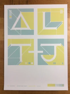 Sold Out Posters Art Prints Alt-J 2015 Poster New York, NY Madison Square Garden