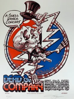 Gig Posters Dead & Company - 2019 AJ Masthay Poster Uniondale, NY Nassau