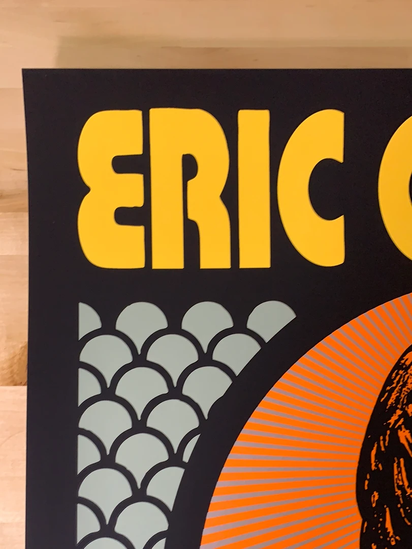 Eric Clapton - 2019 Scrojo Poster USA Tour Vegas, Phoenix, San Fran Gig Posters
