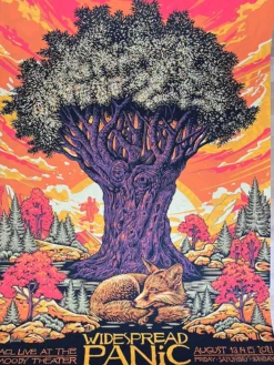 Widespread Panic - 2021 Todd Slater Poster Austin, TX Moody