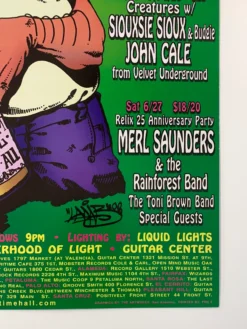 Sold Out Posters MHP 47 Maritime Hall - 1998 Poster June Zero, Soulbrain San Fran 1st Gig Posters