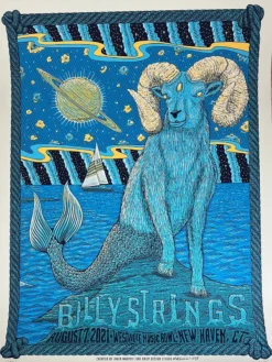 Billy Strings - 2021 Owen Murphy Poster New Haven, CT N2 1st Gig Posters