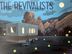 The Revivalists - 2021 Justin Santora Poster Red Rocks Morrison, CO
