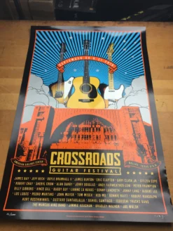 Crossroads Guitar Festival - 2019 Scrojo Poster Dallas, TX American Airlines Cen Gig Posters