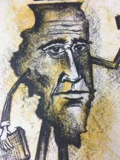 Land Of Lincoln - 2015 Dan Grzeca Poster Art Print Yellow