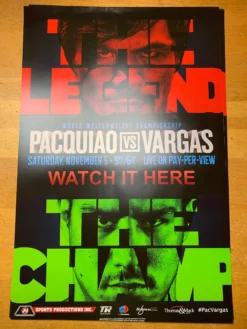 Sold Out Posters Manny Pacquiao Vs. Vargas - Poster Print Boxing