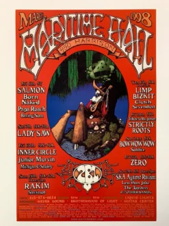 Dave Huckins MHP 44 March - 1998 Poster Maritime Hall San Fran 1st