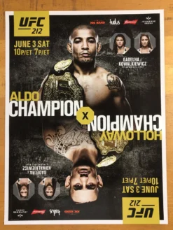 Sold Out Posters UFC 212 Poster - Aldo Vs Holloway
