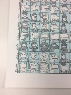 Art Prints Official Creebobby Comics Archetype Times Table - 2009 Jacob Borshard Poster Art