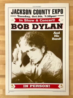 Bob Dylan - 2001 Geoff Gans Poster Central Point, OR Gig Posters