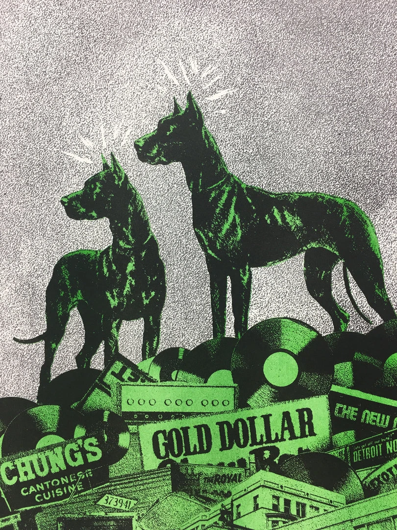 Jack White - 2019 The Silent Giants Poster Detroit, MI Third Man Records Gig Posters