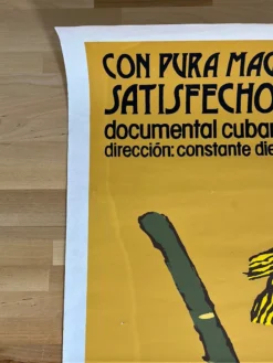 Eduardo Munoz Bachs Con Pura Magia Satisfechos - 1984 Cuban Movie Poster Original Vintage Movie/TV Posters